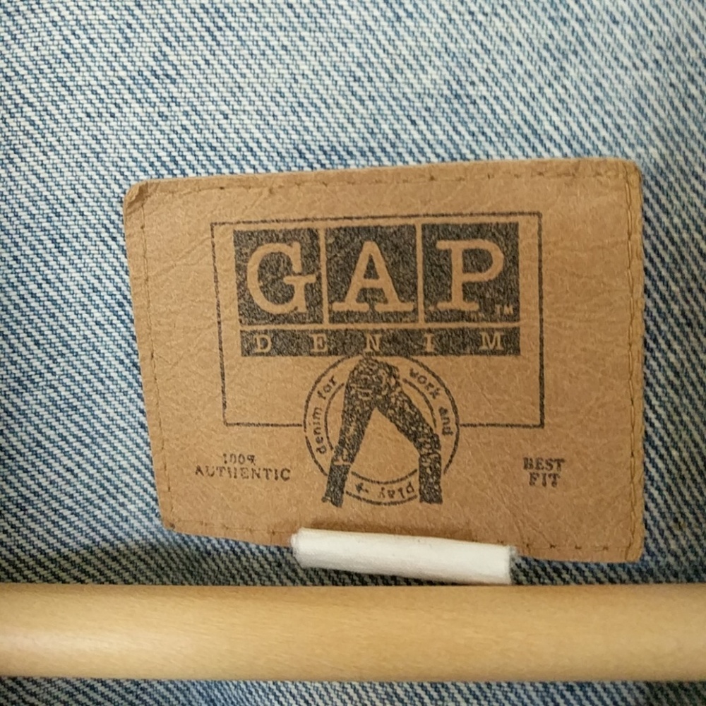 GAP Denim Jacket Vintage 80s or 90s Jean Jacket - Picture 4 of 5